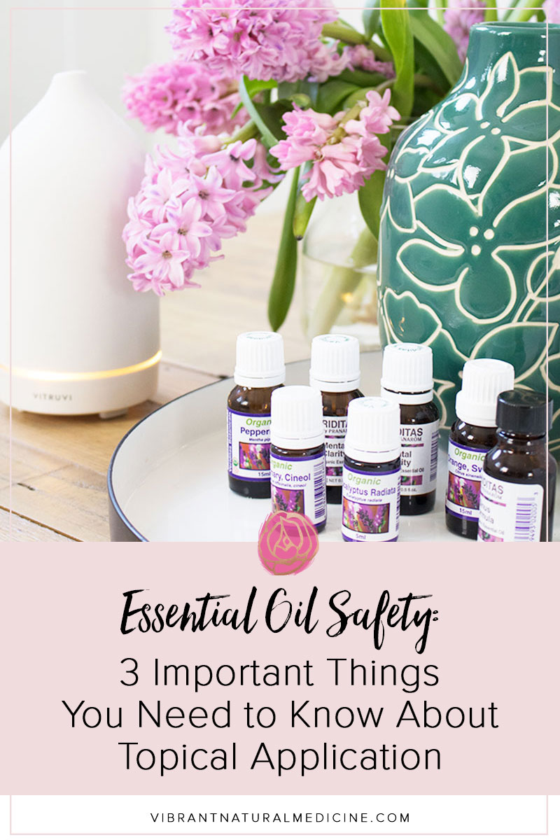 Applying essential oils to the skin