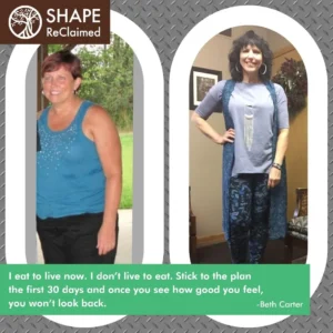 Shape Reclaimed Weight Loss Testimonial 